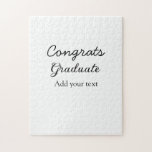 Puzzle Simple congratulation graduation add your<br><div class="desc">conception</div>