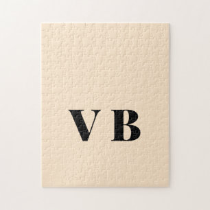 Puzzle simple couleur pastel personnalisée minimale solid