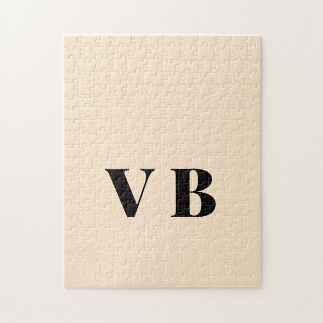 Puzzle simple couleur pastel personnalisée minimale solid (Vertical)