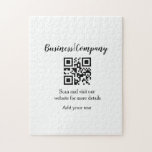 Puzzle Simple entreprise site web code-barres QR ajouter<br><div class="desc">Conçu pour les anniversaires</div>