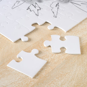 Puzzle simple et personnalisé aquarelle ajouter le logo s