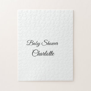 Puzzle SIMPLE MINIMAL.CUTIE AJOUTER NOM BÉBÉ Baby shower 
