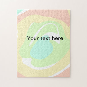 Puzzle Simple minimal vert aquarelle pailleté ajouter du