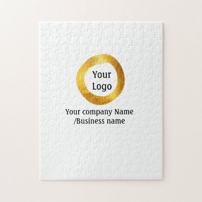 Puzzle simple minimum ajouter votre logo or site web soci (Vertical)