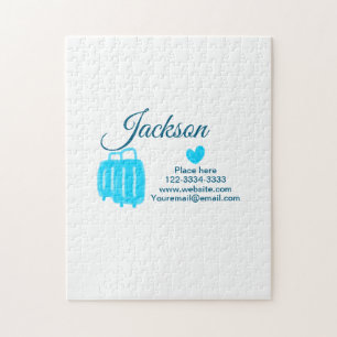 Puzzle Simple minimum ajouter votre nom texte place ville