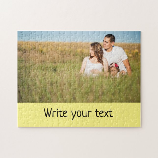 Puzzle simple minimum ajouter votre texte photo noël j (Horizontal)
