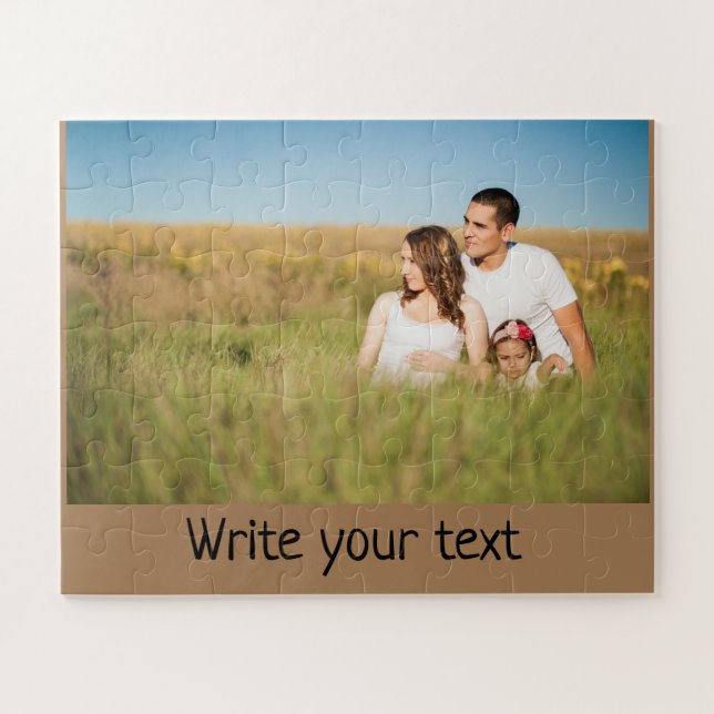 Puzzle simple minimum ajouter votre texte photo noël j (Horizontal)