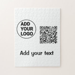 Puzzle Simple minimum q r code ajouter logo code d'analys