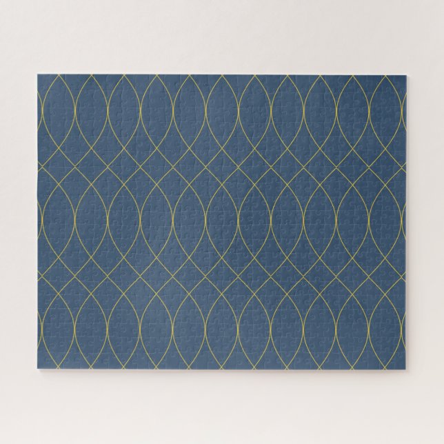 Puzzle Simple, moderne, cool, tendance courbe, lignes ond (Horizontal)