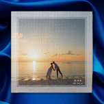 Puzzle Simple moderne minimaliste Mariage Anniversaire ph<br><div class="desc">Simple moderne minimaliste Mariage Anniversaire photo puzzle</div>