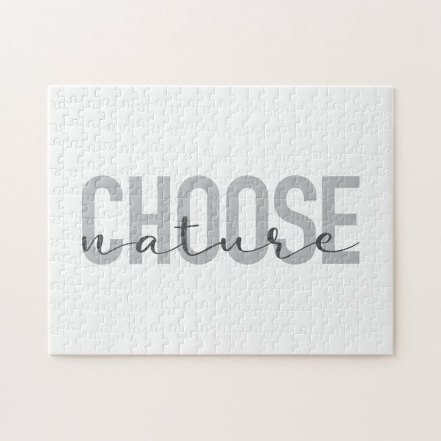 Puzzle Simple, moderne, urbain, design cool Choisir Natur (Horizontal)