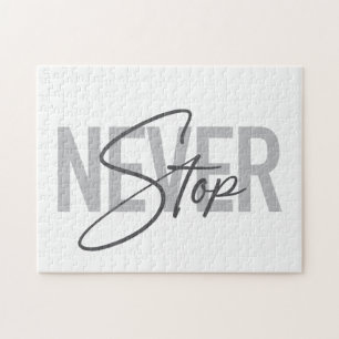 Puzzle Simple, moderne, urban, trendy design Never Stop