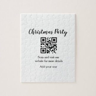 Puzzle Simple noël fête site code barre QR ajouter nom
