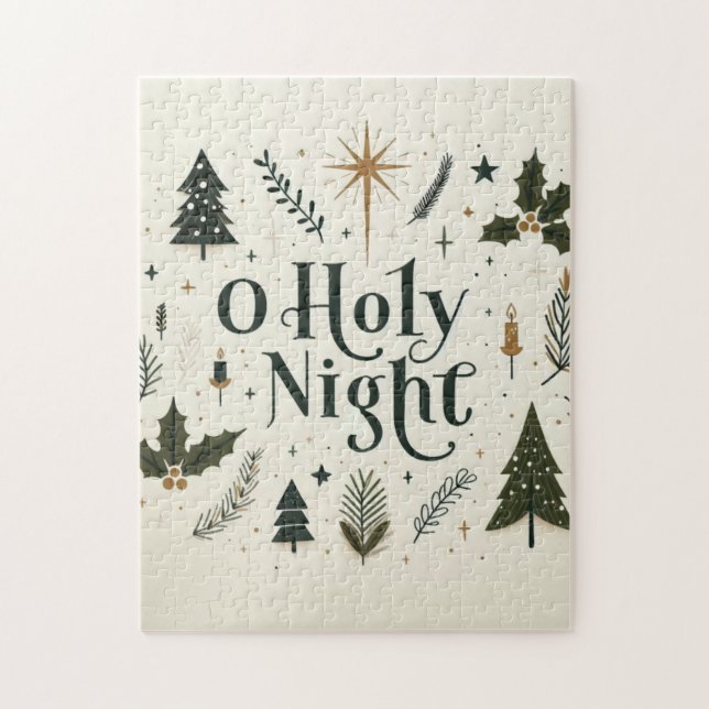 Puzzle Simple Noël O Holy Night (Vertical)