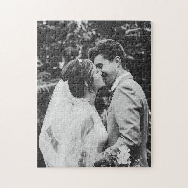 Puzzle Simple Photo de Nouveaux Mariés Couple  (Vertical)