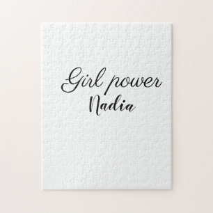 Puzzle simple pouvoir minimal des filles ajouter le nom t