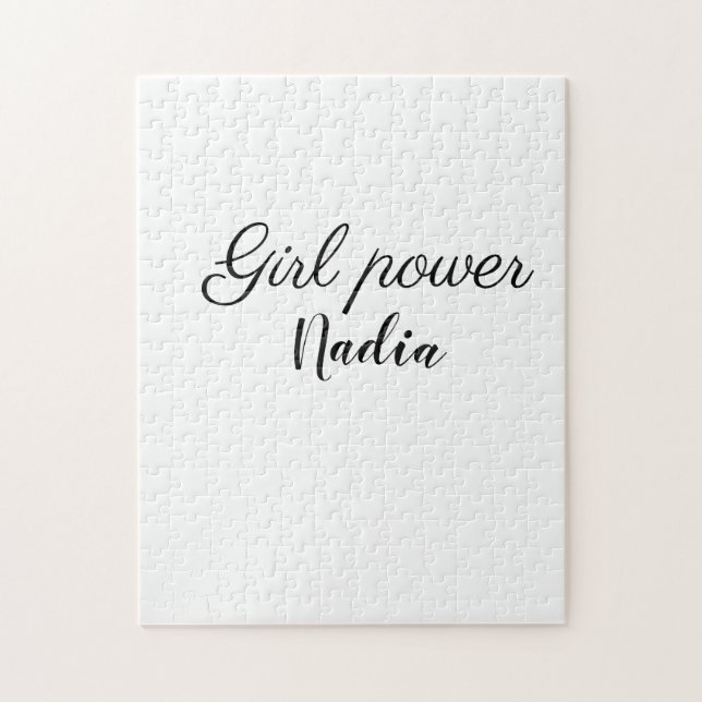 Puzzle simple pouvoir minimal des filles ajouter le nom t (Vertical)