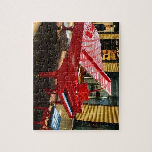 Puzzle Simple rouge : piano à queue (Vertical)