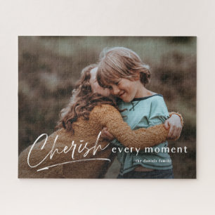 Puzzle Simple Script Cherish Chaque Moment Photo