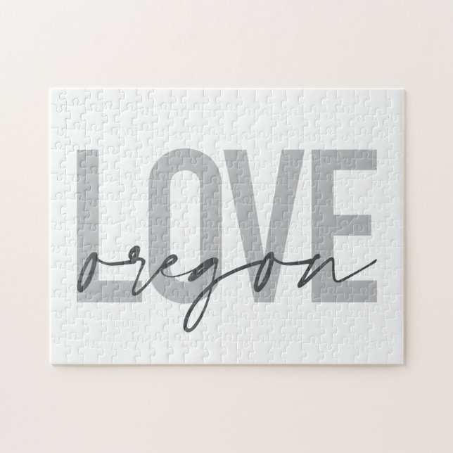 Puzzle Simple, urbain, moderne, tendance, design Love Ore (Horizontal)