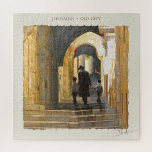Puzzle Simta vieille ville de Jérusalem Israël peinture à