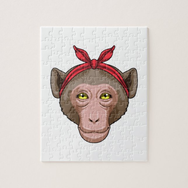 Puzzle Singe avec Bandana (Vertical)
