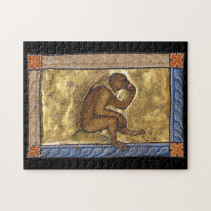 Puzzle Singe bestiaire médiéval c. 1270