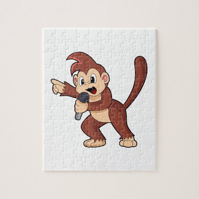 Puzzle Singe comme Singe avec Microphone.PNG (Vertical)