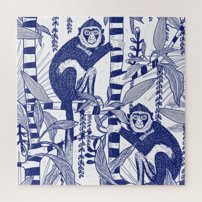 Puzzle Singe dans la jungle (Vertical)