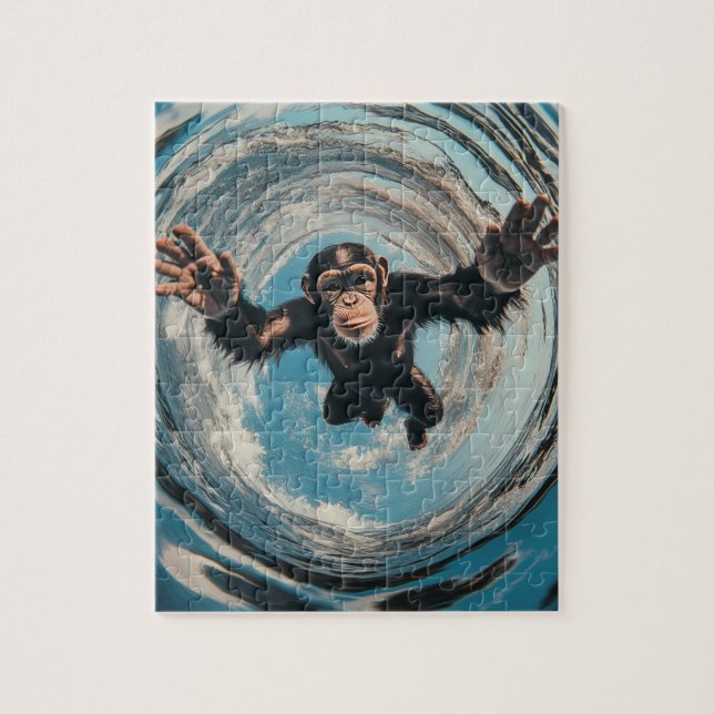 Puzzle singe renversé (Vertical)