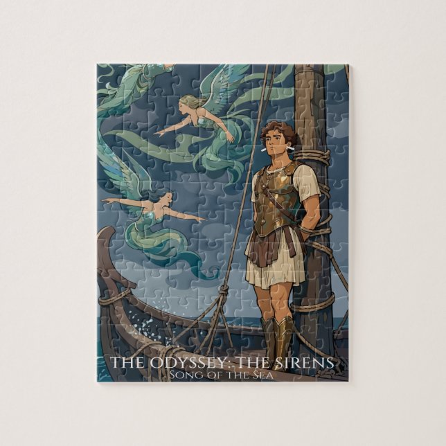 Puzzle Siren Song Over Stormy Seas (Vertical)