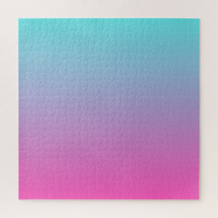 Puzzle Sirène bleu et rose : ombre