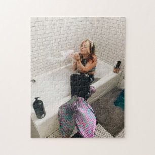 Puzzle Sirène cool dans la baignoire
