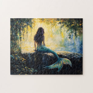Puzzle Sirène dans la peinture de l'anse