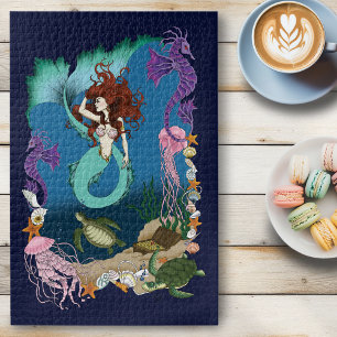 Puzzle Sirène Mystique Océan Fantastique Vie Bleue de la 