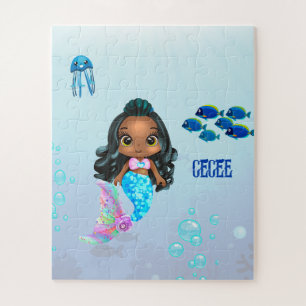 Puzzle Sirène personnalisée