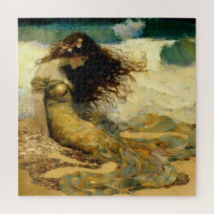Puzzle Sirène sur les sables dorés