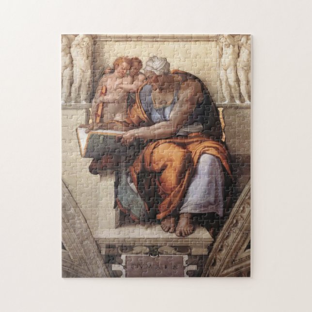 Puzzle Sistine Chapel Ceiling: Cumaean Sibyl Michelangelo (Vertical)
