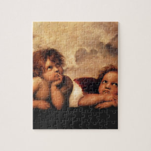 Puzzle Sistine Madonna 2 anges par Raphael