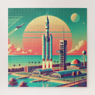 Puzzle Site de lancement futuriste atomique de la Nouvell