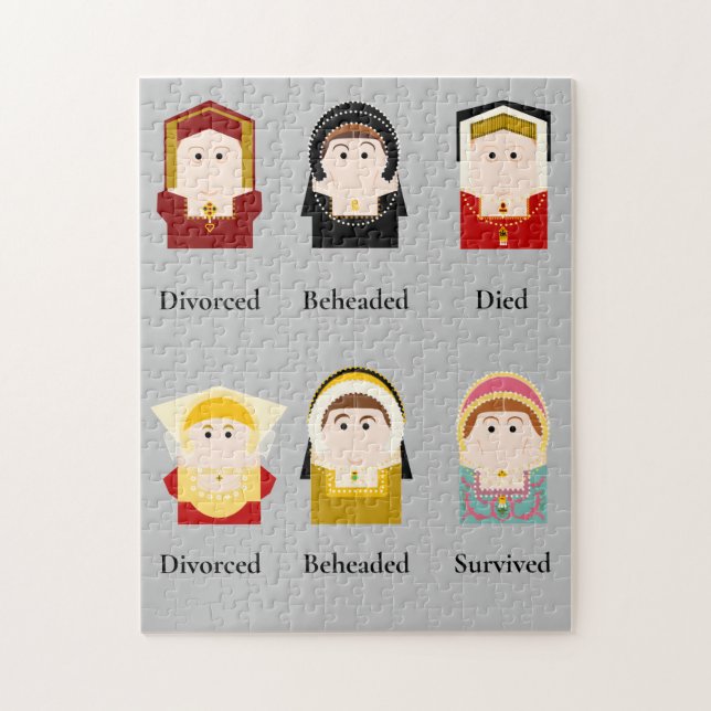 Puzzle Six femmes, Tudor (Vertical)