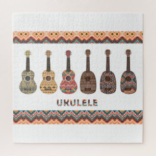 Puzzle Six Motif Ukulele