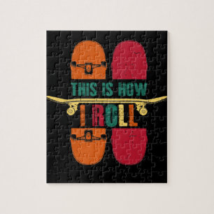 Puzzle Skateboard Skateboarder Cadeau Drôle