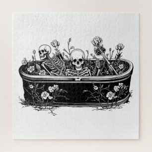 Puzzle Skeletons dans le cercueil