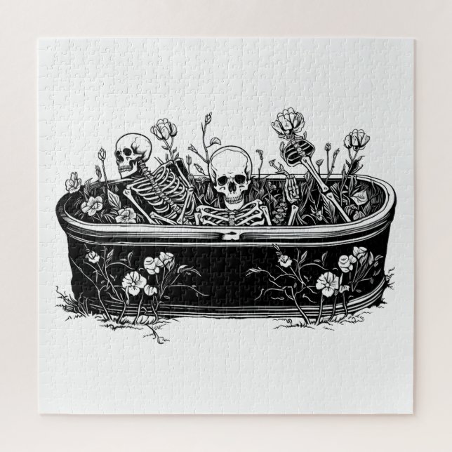 Puzzle Skeletons dans le cercueil (Vertical)