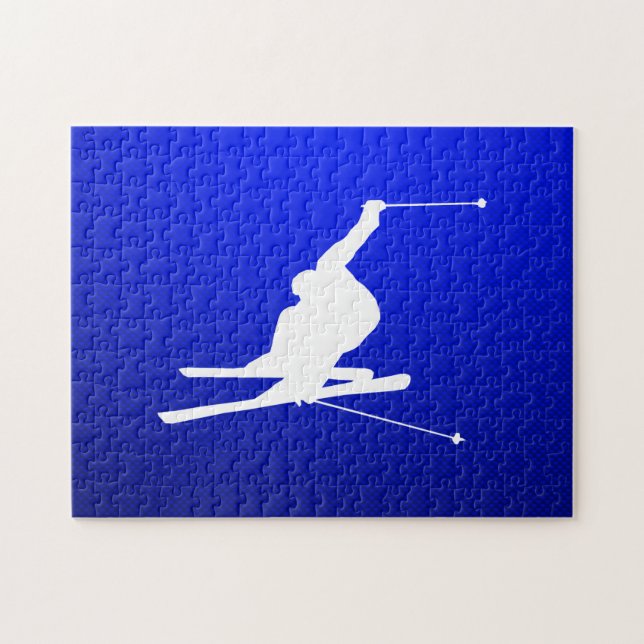 Puzzle Ski bleu de neige (Horizontal)