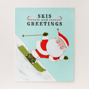 Puzzle ski de neige skieur cadeaux de vacances jigsaw puz
