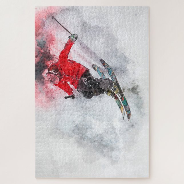 Puzzle Ski off Ledge (Vertical)