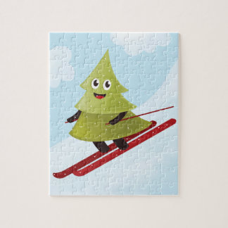 Puzzle Ski Pine Arbre Cute Sports Neige hiver