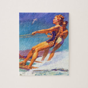 Puzzle Skier nautique par McClelland Barclay